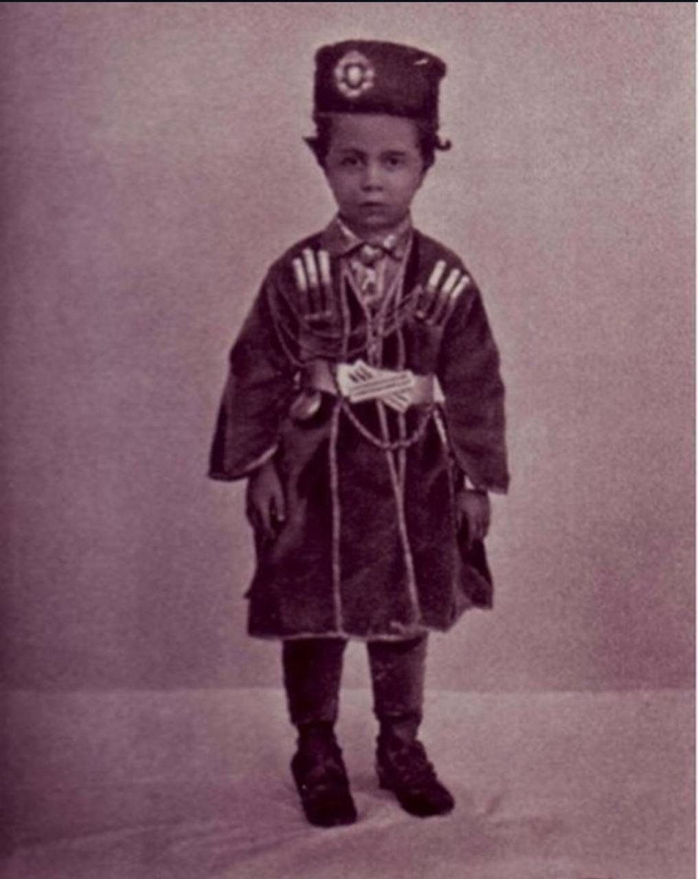 King Abdullah I — HLM King Abdullah I, wearing the a Circassian costume in 1888 (1888)