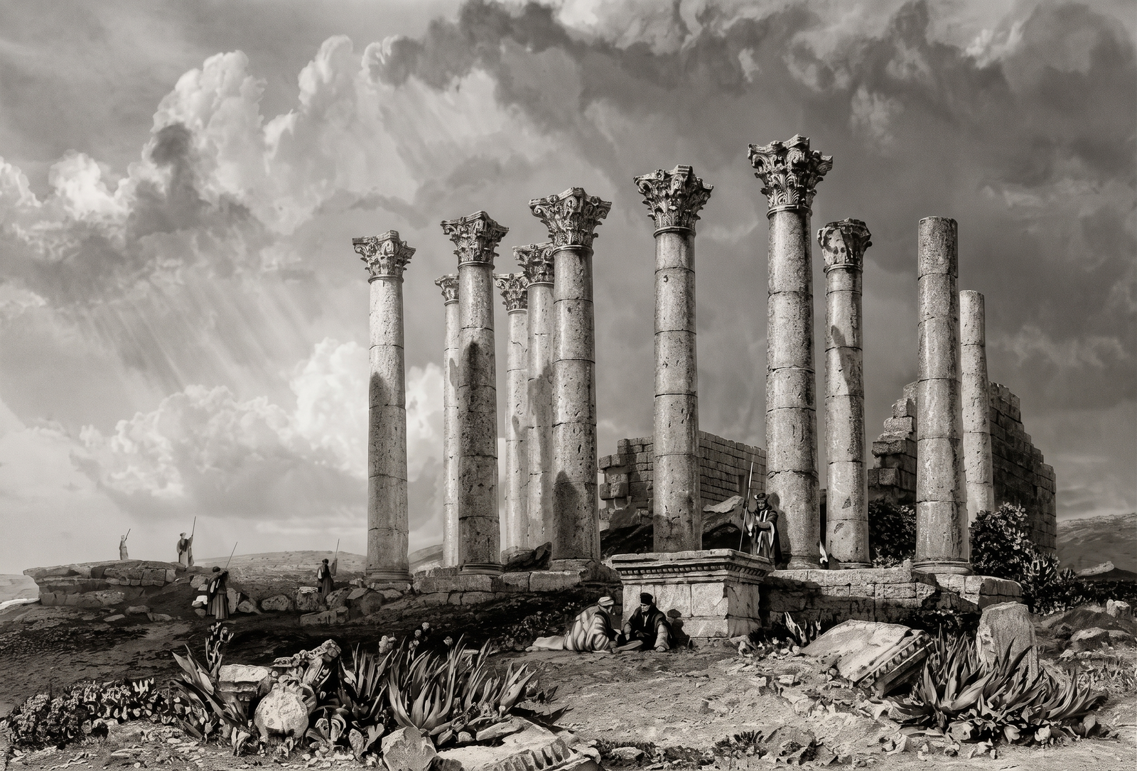 Jerash 1836 — Jerash is mentioned as the ancient Greco-Roman city of Gerasa in Jordan, “the country of the Gadarenes”

The text says that Gergesha, mentioned in Matthew 8:28 as “the country of the Gadarenes,” was one of the cities of the Decapolis, the group of ten cities. It adds that classical geographers called Gergesha Gerasa. The note also lists Gerasa / Jerash, Jordan among the Decapolis cities. (1836)